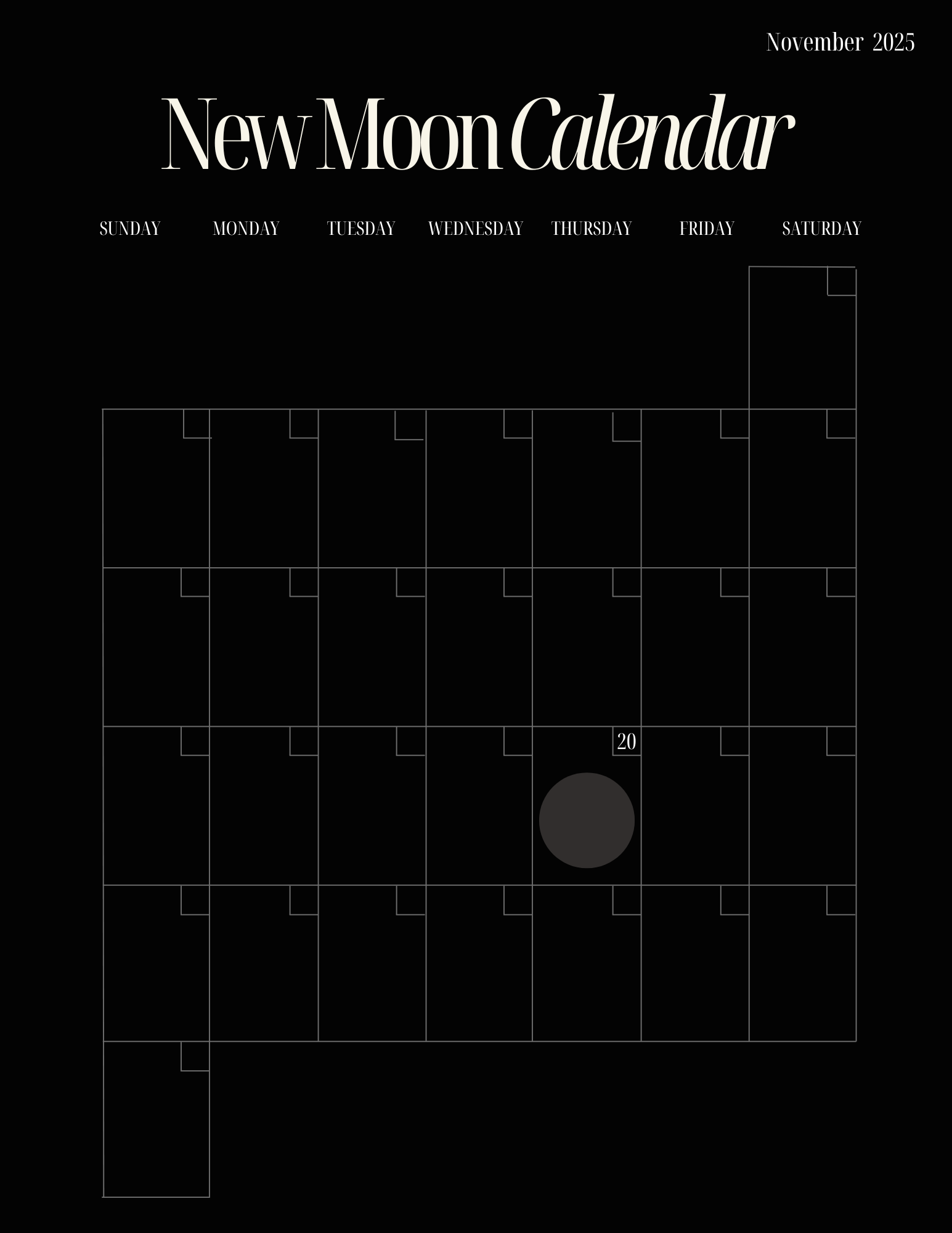 New Moon in Scorpio Workbook